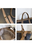 HANDLE LINE LARGE CROSS BODY CANVAS BAG
