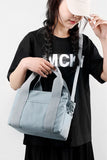 SIMPLE SQUARE HANDLE CANVAS CROSS BODY BAG