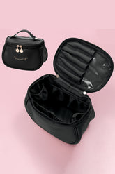 LETTER GRAPHIC PU MAKEUP BAG