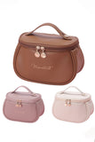 LETTER GRAPHIC PU MAKEUP BAG