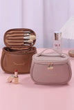 LETTER GRAPHIC PU MAKEUP BAG