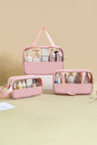3SET PORTABLE TRANSPARENT WATERPROOF WASH BAG SETS
