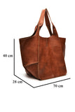WOMEN RETRO STYLE LARGE CAPACITY HANDBAG