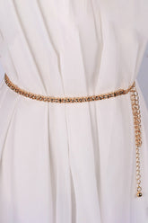 WOMEN MINIMALIST ROUND CORN WAIST CHAIN