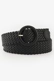 ROUND BUCKLE WOVEN BELT