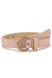 CASUAL ROUND BUCKLE SIMPLE BELT