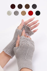 WINTER SOLID STYLISH KNIT HAND WARMERS