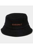 COCONUT LETTERING CASUAL FISHERMAN HAT