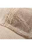 FLEECE CORDUROY BRIM WINTER BASEBALL CAP