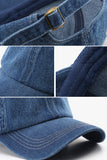 WOMEN VINTAGE WASHED DENIM BASEBALL CAP