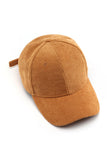 WOMEN CORDUROY SOLID COLOR BASEBALL CAP