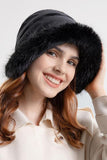 WOMEN WINTER FASHION PLUSH BUCKET HAT