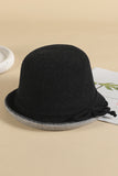 WOMEN FASHION WARM CURLING FELT HAT BUCKET HAT