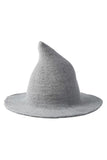 WOMEN WITCH HAT FOR HALLOWEEN SPIRE KNITTED CAP