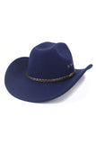 WOMEN WESTERN FELT HAT JAZZ COWBOY HAT