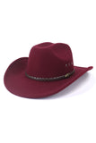 WOMEN WESTERN FELT HAT JAZZ COWBOY HAT