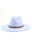 WOMEN AUTUMN AND WINTER WARM BELT PANAMA HAT