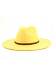 WOMEN AUTUMN AND WINTER WARM BELT PANAMA HAT