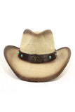 WOMEN WESTERN COWBOY JAZZ STRAW HAT