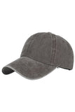 WASHED BRUSHED COTTON VINTAGE BASEBALL CAP