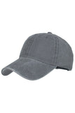 WASHED BRUSHED COTTON VINTAGE BASEBALL CAP