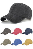WASHED BRUSHED COTTON VINTAGE BASEBALL CAP