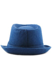 CASUAL DENIM RETRO STYLE FEDORA