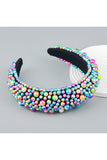 COLORED BEADS DECKED HEAD HOOP HEADBAND
