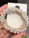 PEARL HAIR TIES FASHION ELASTIC HAIR SCRUNCHIES BEADED HAIR ROPES