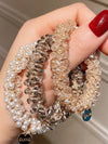 CRYSTAL ELASTIC HAIR SCRUNCHIES STRETCHY HAIR ACCESSORIES