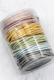 MULTI COLORED HAIR TIES FOR WOMEN GIRLS HAIR ELASTICS HAIR BANDS PONYTAIL HOLDERS, 100PCS PER 1 PACK