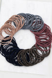 MULTI COLORED HAIR TIES FOR WOMEN GIRLS HAIR ELASTICS HAIR BANDS PONYTAIL HOLDERS, 100PCS PER 1 PACK