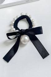 PEARL DECORATION SCRUNCHIES ELASTIC HAIR TIES