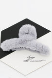 LAMBSWOOL HAIR CLIP SENIOR SENSE OF PLUSH GRAB CLIP LARGE SHARK CLIP HEADDRESS