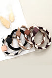 5PCS WOMEN TWO TONE BRAIDED CASUAL HAIR TIE