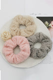 5PCS SOLID COLOR FLUFFY SCRUNCHIE