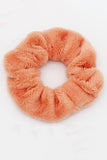 FLUFFY PLEATED SCRUNCHIE HAIR TIE