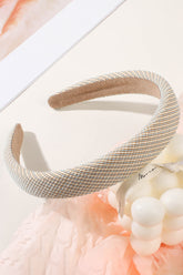 PLAID PATTERN HAIR HOOP