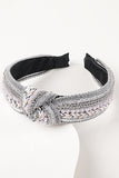FAUX PEARL & RHINESTONE DECOR HEADBAND