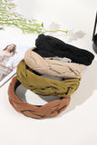 4PCS COLOR BLOCK WEAVE DETAIL HEADBAND, 4PCS PER 1 PACK
