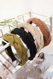 4PCS COLOR BLOCK WEAVE DETAIL HEADBAND, 4PCS PER 1 PACK
