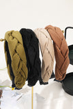 4PCS COLOR BLOCK WEAVE DETAIL HEADBAND, 4PCS PER 1 PACK