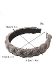 WOOL BRAIDED WIDE HEADBAND