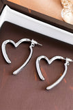 HEART HOOP FASHION EARRINGS