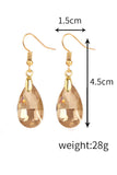 WATER DROPLET DECOR DROP EARRINGS
