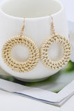 BRAIDED ROUND DROP EARRINGS