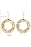 BRAIDED ROUND DROP EARRINGS