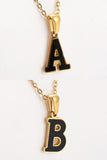 ALPHABET PENDANT FASHION NECKLACE