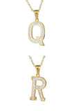 FASHION ALPHABET PENDANT NECKLACE