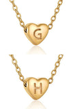 HEART A-Z ALPHABET INITIALS PENDANT NECKLACE